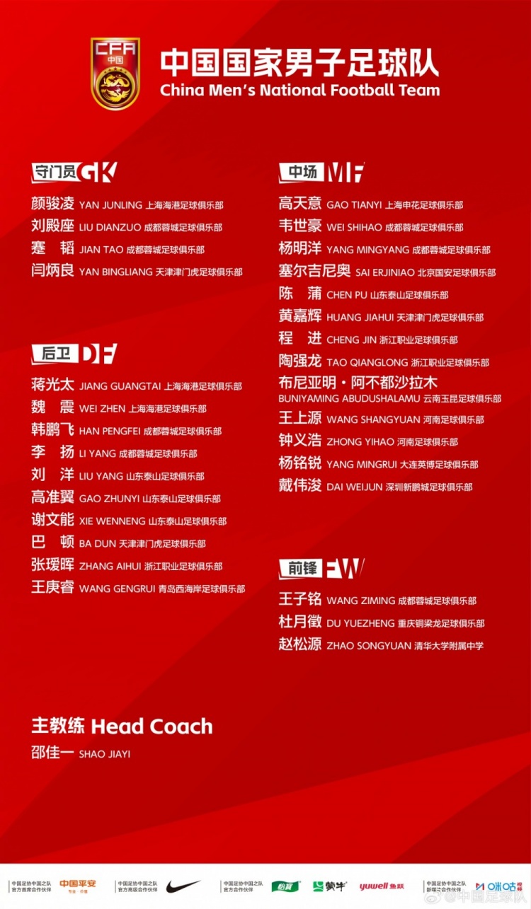 马德兴：邵佳一提拔4名更年轻球员，不得不让人为他的大胆点赞